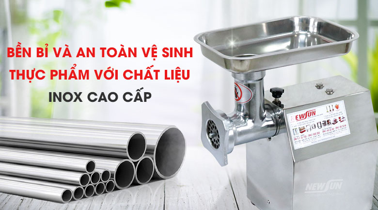 Chất liệu inox cao cấp, bền bỉ và an toàn thực phẩm
