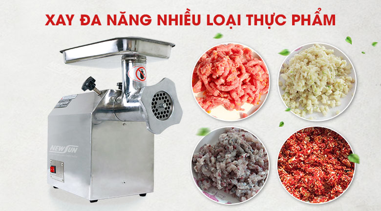 Máy xay đùn đa năng, xử lý được nhiều loại nguyên liệu khác nhau