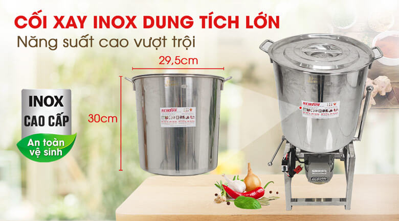 Cối xay rộng rãi, xử lý khối lượng lớn nguyên vật liệu trong một mẻ Cối xay rộng rãi, xử lý khối lượng lớn nguyên vật liệu trong một mẻ