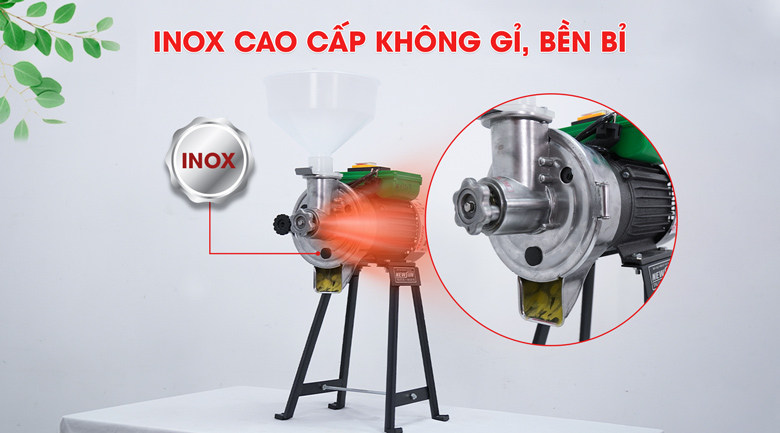 Máy xay bột gạo nước 10kg Thiết bị có kết cấu gọn gàng, chắc chắn