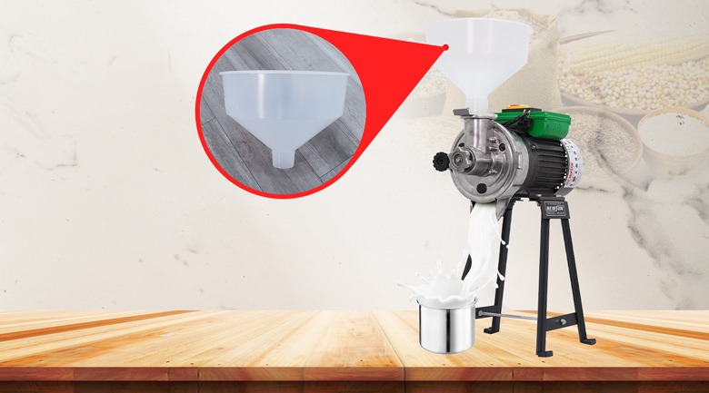 Máy xay bột gạo nước 10kg Phễu chứa nguyên liệu rộng rãi