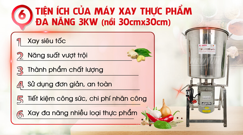 Lợi ích thực tế khi dùng máy xay tỏi ớt đa năng công nghiệp 3000W Lợi ích thực tế khi dùng máy xay tỏi ớt đa năng công nghiệp 3000W