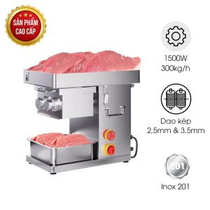 Máy thái thịt tươi sống 300kg/h RQ-III (dao kép)