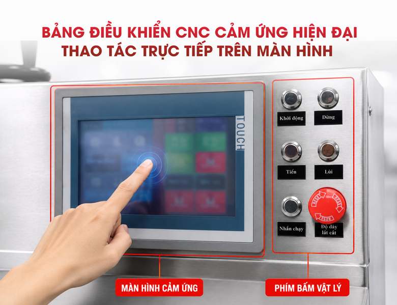 Tích hợp màn hình CNC cảm ứng
